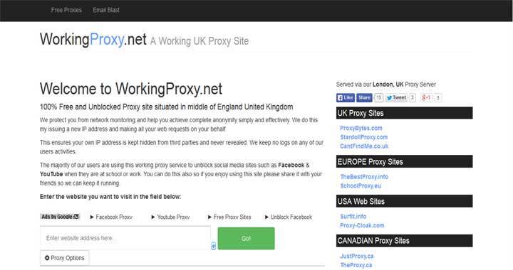 free working proxy list